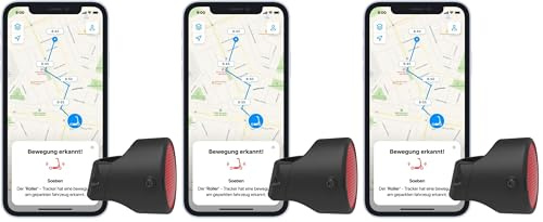 Invoxia Fahrrad Tracker – Diebstahlsicherer GPS Bike Tracker – Reflektor mit Echtzeit-Warnungen – 1 Jahres Abonnement inklusive – Bis zu 3 Monate Batterielaufzeit – Diskret und leicht – Wasserdicht