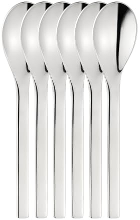 Puresigns 6er Set Eierlöffel aus Edelstahl der Serie One Extra - Hochwertiges, Poliertes Besteck für das perfekte Frühstück, in attraktiver Geschenkverpackung