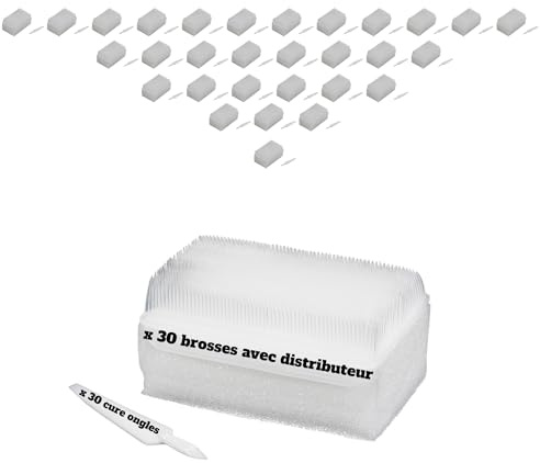 Brosse Chirurgicale Stérile Éponge Cure-Ongle – Double Face – Carton x30 | Stérile double face – brosse chirurgicale + éponge – cure-ongle – sensorielle Wilbarger – lot x30 professionnel
