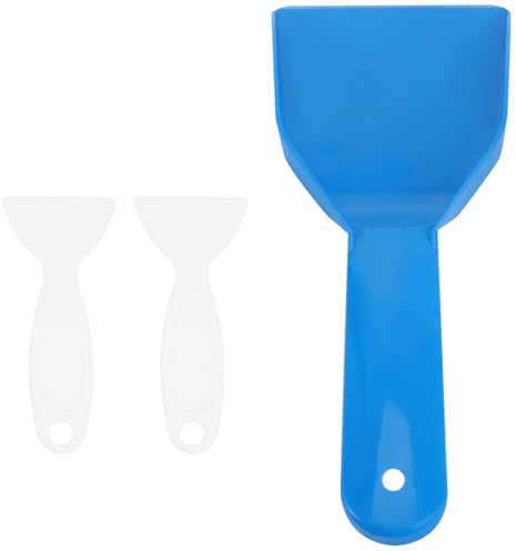 DOITOOL Pala de Descongelación y Raspador de Hielo para Frigorífico y Congelador, Juego de 3 Piezas (1 Grande 2 Pequeñas), Herramienta de PP Duradera para Limpieza Eficaz y Uso Doméstico