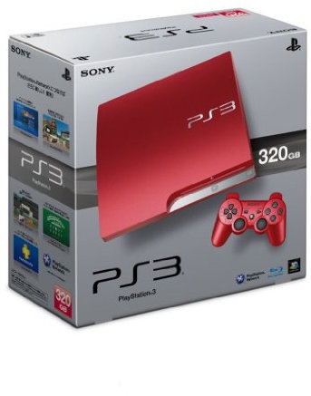 Sony PlayStation 3 320Gb Console - Scarlet Red