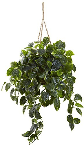 Nearly Natural Pothos Hanging Basket UV Resistant (Indoor/Outdoor)