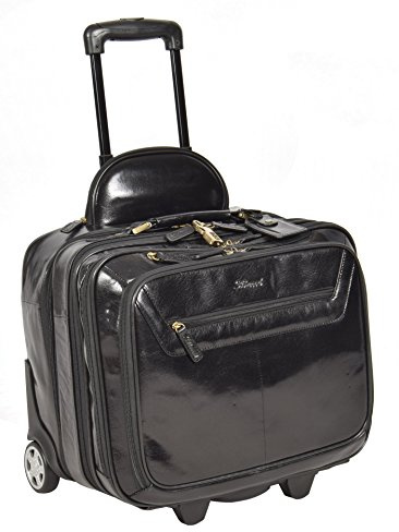 A1 FASHION GOODS , Herren Damen Unisex Pilotenkoffer Schwarz schwarz