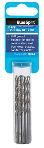 Blue Spot 20263 10PCE 3.5mm HSS Drill Set