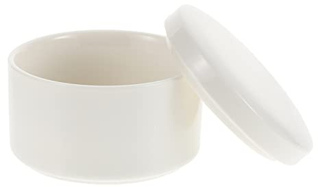 Cabilock Boîte à Bijoux Ronde Céramique Blanche Porte-bagues Et Boîte De Rangement Pour Boucles Oreilles Organisateur Compact Et Élégant Pour Femmes Pour Maison Et Cadeau