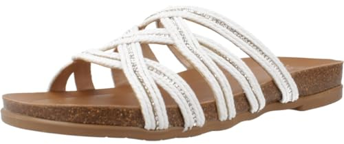 Porronet Sandalia Bio con Pala Textil Blanco Dafne