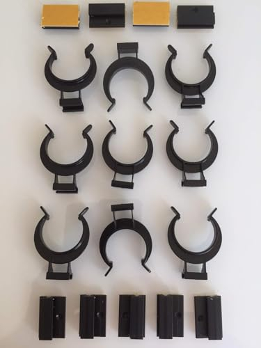 Generisch 9 x selbstklebende Sockelhalterungen für Küchensockel Befestigungsclip Halterung zu Küchenfüßen Sockelfußclip Küche Sockel Clips - LIVINDO