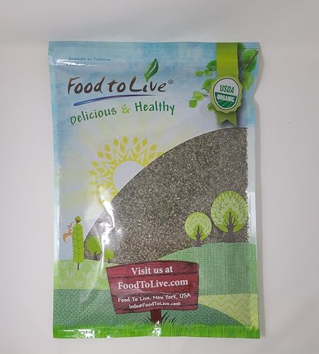 Food to Live - Organic Basil Leaves, 1.5 Pounds – Dried & Cut. Great for Pizzas, Pesto, Soups, Sauces, Salads and Herbal Tea. Non-GMO. Kosher. Bulk