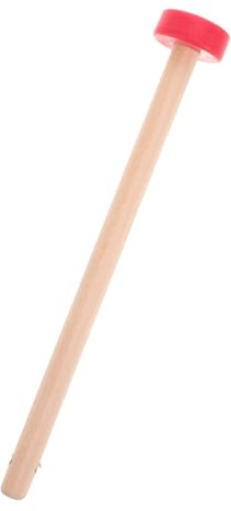 ibasenice Holzschlägel für Kupfergongs Xylophon-sticks mit Gummispitze Perkussionsinstrumente Zubehör Kleine Drumsticks für Traditionelle Ästhetik Kraftvoller Klang Komfortable Handhabung