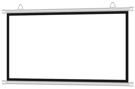 SXKJQER Pantalla De Proyección 30, 40, 50, 60, 72, Pantalla Proyección Manual Enrollable, Ángulo Visión 178º, Altura Ajustable, Formatos 16:9/4:3, HD 4K, Pantalla De Proyector Portátil(4:3,40)