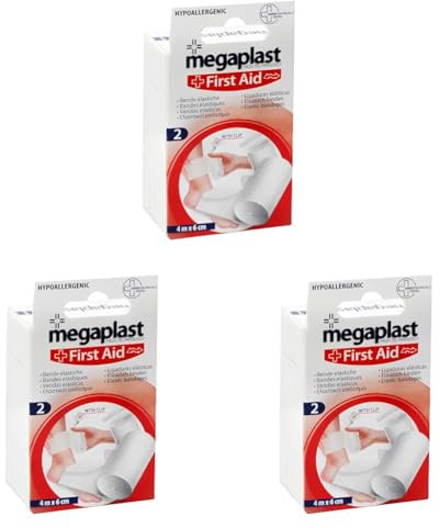 Venda Elastica 6x400cm., MEGAPLAST, 2uds. (Paquete de 3)