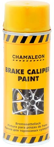 Chamäleon Vernice spray per pinza freno 400 ml giallo rosso lucido 1K colore sella vernice pinza (giallo)
