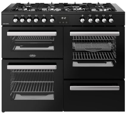 Belling Cookcentre 110cm Dual Fuel Range Cooker - Black