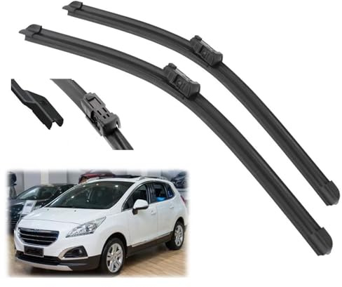 OXANC , pour Peugeot 3008 2008-2013 Balais d'essuie-Glace Avant 30'' + 28'' Accessoires de Coupe-Brosse Essuie-Glace en Caoutchouc