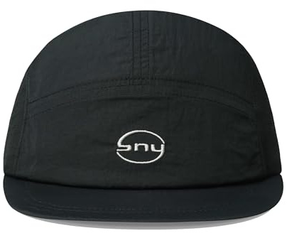 CLAPE 5 Panel Cap Short Brim Baseball Cap Flache Mütze Trocknend Mesh Cap Atmungsaktiv Running Sport Kappe Sommer Basecap Kurzer Schirm