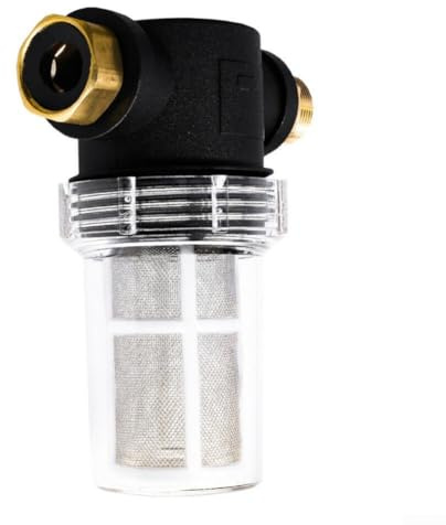 Jotekonoby Wasserzulauffilter 3/4 Zoll Anschluss kompatibel mit Hochdruckreinigern Pumpenschutzsystem entfernt Sand Rost Kieselsteine