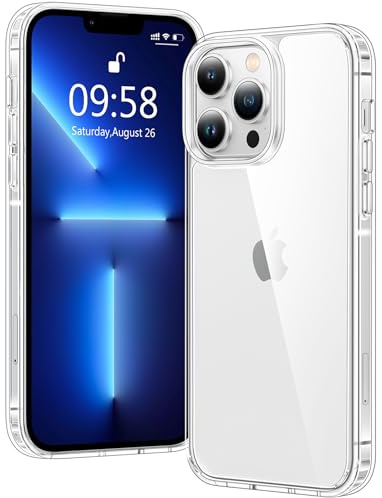 Voyahülle Hülle für iPhone 13 Pro Hülle, Anti-Vergilbung Transparent Handyhülle Stoßfest Schutzhülle, Premium Kratzfeste Case für iPhone 13 Pro - Durchsichtig