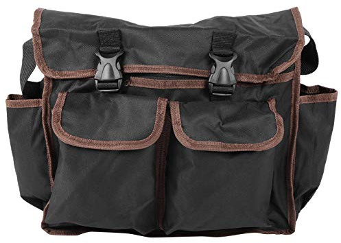 Bolsa de trabajo de poliéster para almacenamiento de herramientas, bolsa de herramientas para electricista con múltiples bolsillos, bolsa de mensajero gruesa multifunción duradera