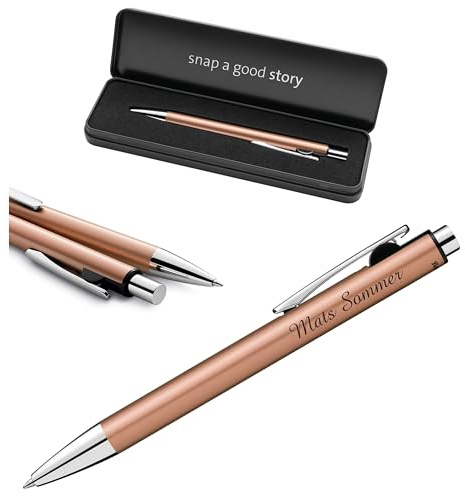 Pelikan Snap Kugelschreiber mit Gravur – Personalisierter Druckkugelschreiber – Geschenk für Schule, Büro & Studium (Kupfer)