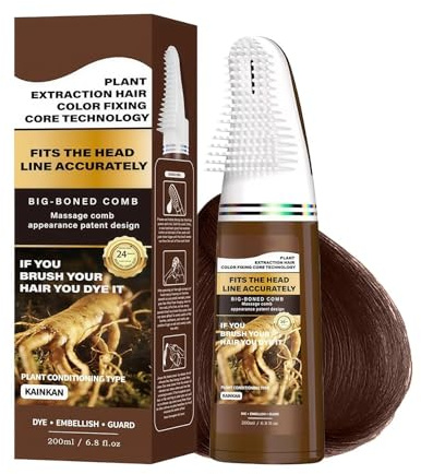 Peine de tinte para el cabello, color de retoque de raíz, kit de tinte aplicador con ayuda de peinado con construcción resistente, estilo moderno de salón, accesorio para el hogar, viajes, fiestas