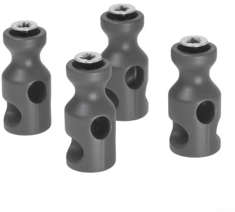 Junta de barra de desagüe de lavabo, 4 unidades, conector de varilla de drenaje de plástico para fregadero, sistema de drenaje de tocador, reemplazo en configuraciones estándar de fregadero de baño