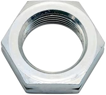 Mutter - Sechskantmutter M22 x 1,5-04-A4K (DIN 439) - Linksgewinde | Verzinkt, Höhe 12 mm, Schlüsselweite 32 mm, MZA Nummer 33279-A-S