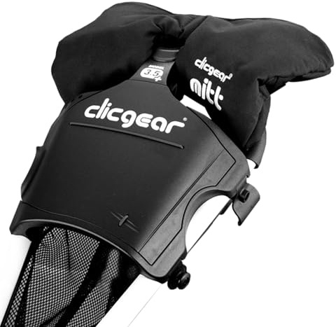 Clicgear push cart mitts, Black, One Size