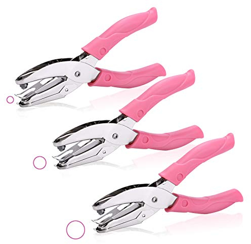 Punzone tascabile, Pinze per perforatore a foro singolo per perforatore di carta metallica con impugnatura morbida, perforatrice per ufficio a casa, scuola fai da te artigianato Scrapbook Notebook