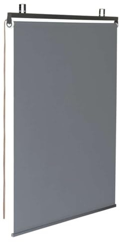 TERRE JARDIN – Store occultant extérieur et intérieur Enroulable – Brise Vue Terrasse - 2,25 m - Anti-UV – 120 x 225 cm – Gris – Store Pergola – Design épuré Anthracite – 2,2 kg