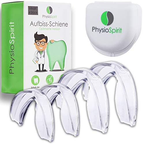 PhysioSpirit PREMIUM Aufbissschiene - Mundschutz für Sport - Zahnschiene gegen Zähneknirschen - Beißschiene für die Nacht - Professioneller Zahnschutz…