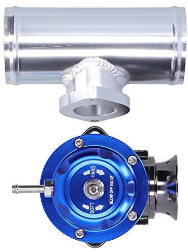 Valvola di Scarico, Universale in Alluminio Leggera Tubo Flangiato 2,5 Pollici Valvola Universale per Auto Moto Tuning Sportivo Riparazione Officina