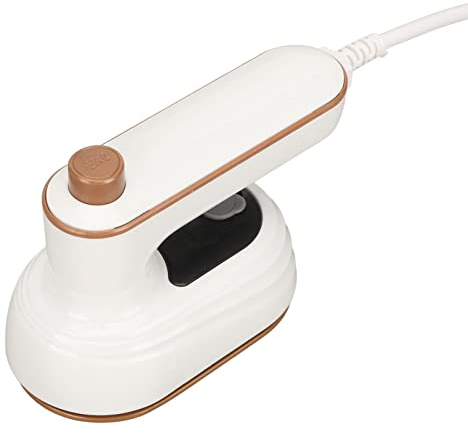 Mini Macchina Stiro, Termostato Girevole con Manico Pieghevole, Ferro Stiro a Vapore Portatile, Piroscafo per Indumenti Viaggio, Supporto per Mini Macchina Stiro,