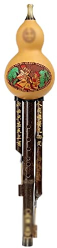 Kürbisseide, Ein Traditionelles Flöteninstrument Kürbisflöte Im Chorkonzertsaal Schüler Und Erwachsene Spielen Hulusi 7-Loch-Flöte Als Geschenk (Color : Brown_C-key)