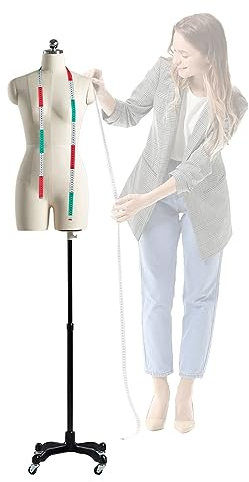 schneiderpuppe Schneiderpuppe Damenbüste Zum Nähen Von Kleidung, Design Mit Geteiltem Bein Einstellbare Höhe Schaufensterpuppe Mit Universalrad Für Kleidung Schmuck Displa for Clothing Shop Dresses (
