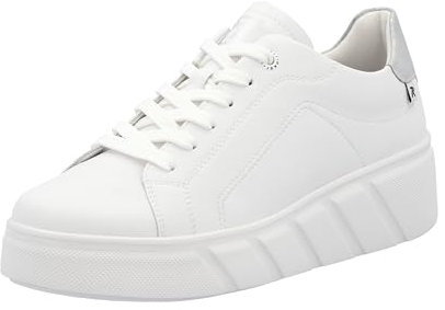 Rieker Damen W2601 Schnürschuhe, Weiss, 41 EU