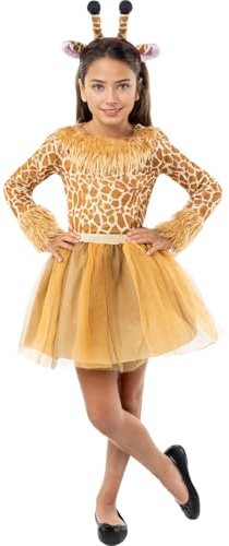 Funidelia | Giraffe Costumes for girl Animals, Desert - Costume for kids accessory fancy dress & props for Halloween, carnival & parties - Size 10-12 years - Brown