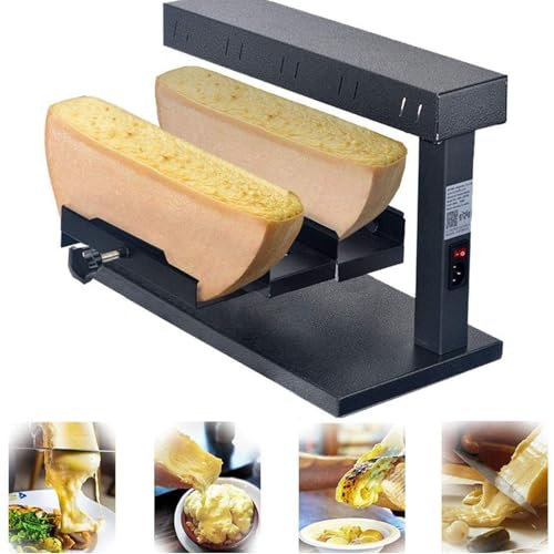 Appareil à raclette pour faire fondre le fromage, appareil électrique à chauffage rapide de 650 W pour la maison, le restaurant, appareil à faire fondre le fromage commercial avec angle réglable