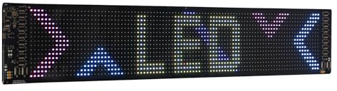 Led Anzeige Programmierbar, LED Schild, Flexibles USB 5V LED Anzeigetafel für Auto,LKW,Text,Graffiti (59.5 x 12 cm)