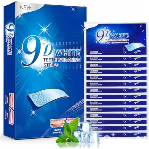 BAYON Kit de Blanqueamiento Dental 9D White – Tratamiento Profesional 14 Días con 28 Tiras Blanqueadoras – Dientes Más Blancos y Sonrisa Cuidada en Casa – Blanqueamiento Dental Seguro