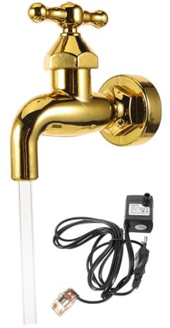 Milisten Fontaine à Eau Extérieure Magique Invisible Robinet Flottant pour Jardin Et Terrasse, Kit Pompe 3w 4 LED, Tuyau Inclus, Alimentation Ac220-240v, Décoration Artistique DIY