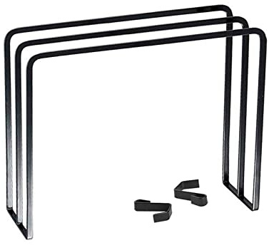 Genérico Soporte de Toalla de Mano Independiente, Rejilla de Toalla de Dedos de Acero Inoxidable con 2 Ganchos para baño, Cocina, tocador y encimeras