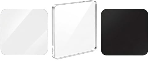 Yuiturt DIY Magnete Selbst Gestalten Kühlschrankmagnete Magnete Kühlschrank Magnete Zum Kleben Set Aus Acryl Quadratisch 5x5cm Für Personalisierte Fotomagnete Deko Küche Basteln 18 Stück Transparent
