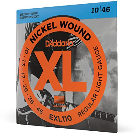 D'Addario EXL110 Nickel Wound E-Gitarrensaiten, Regular Light, 10-46