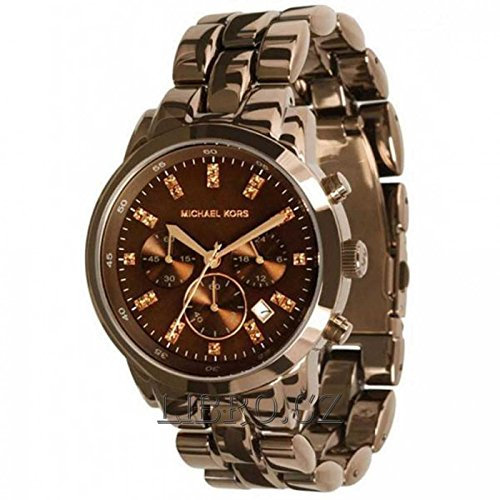 Michael Kors Damen-Armbanduhr XL Chronograph Quarz Edelstahl beschichtet MK5607