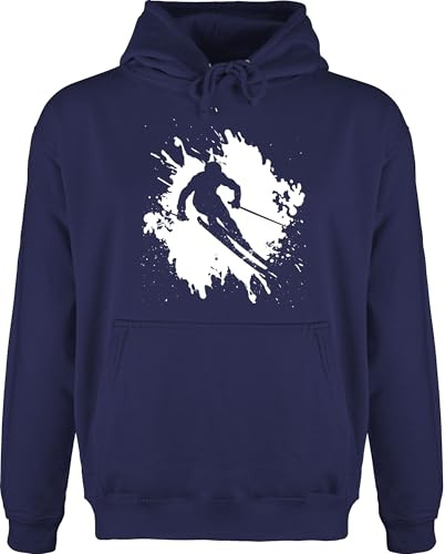 Shirtracer - Hoodie Herren Pullover Männer - Snowboard, Ski und mehr - Skifahrer in Action