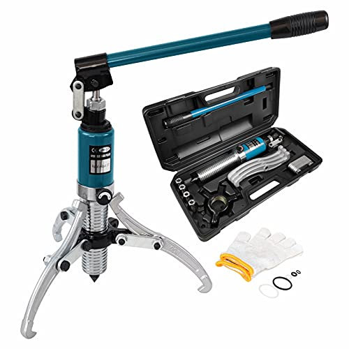 NMAZA 5 Ton Hydraulic Gear Puller Wheel Bearing Pulling Separator 3 in 1 Pump Oil Tube Drawing Machine M/Case