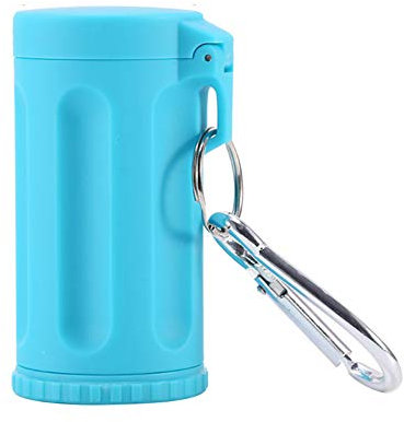 YMZ Tragbarer Mini-Aschenbecher aus Kunststoff, Schlüsselanhänger, Bonbonfarben, Auto-Aschenbecher, Outdoor-Zubehör Blau blau