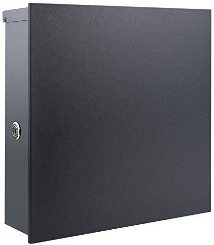 Moderner Briefkasten anthrazit RAL 7016 MOCAVI Briefkasten Box 670R Postkasten groß, Wand-Briefkasten Schloss links Anschlag rechts rostfrei deutsche Markenqualität