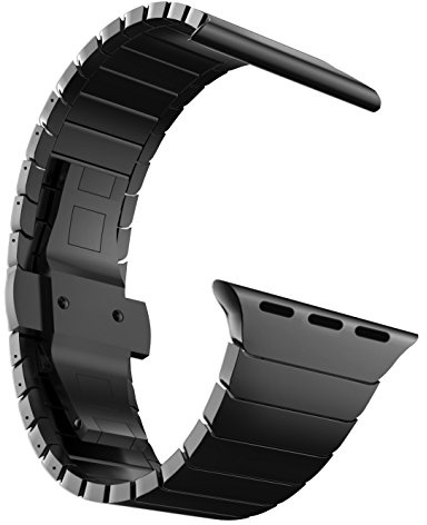 MaKTech Edelstahl Armband für Apple Watch Armband,Metallisches Ersatz-Gliederarmband für iWatch Serie 11/10/9/8/7,Ultra 3/2/1,SE 3/2/1 [2025]