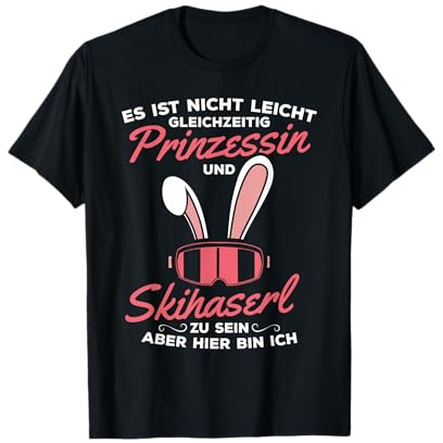 Skifahrer Prinzessin Skifahren Ski Prinzessin Skihaserl T-Shirt